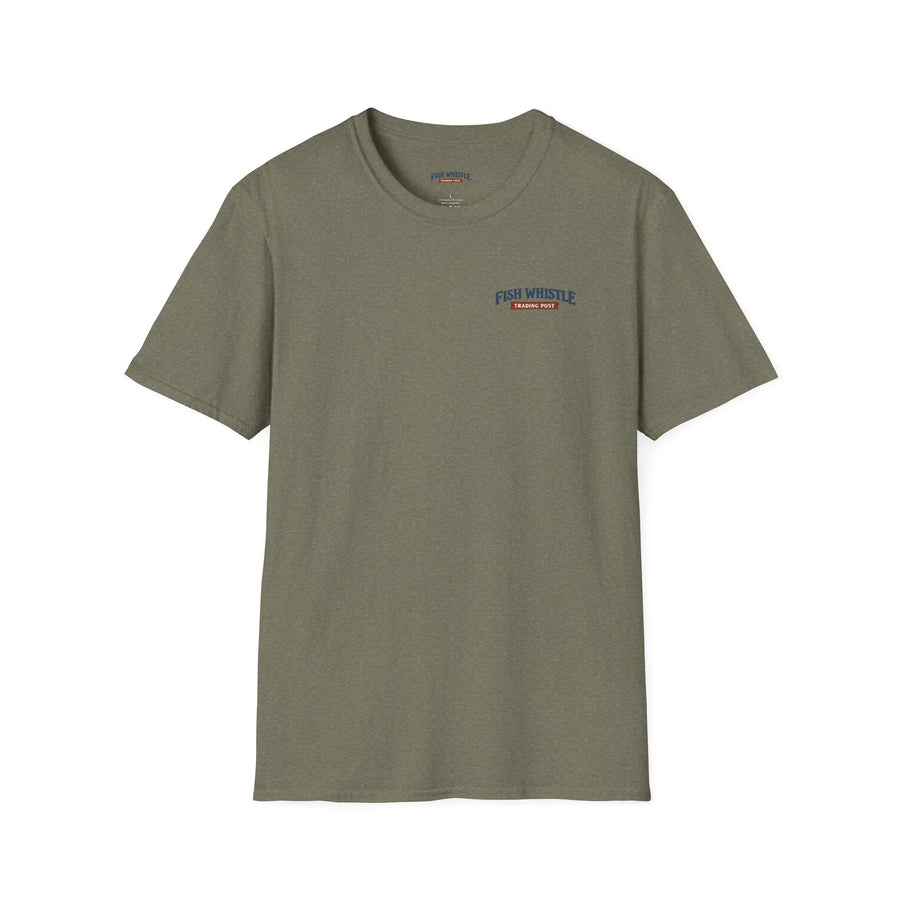 Where Tight Lines Meet High Times | Fish Whistle Trading Post T-shirt