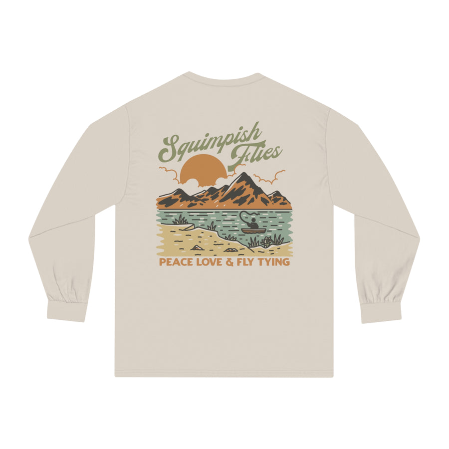 Peace Love and Fly Tying Long Sleeve Tee