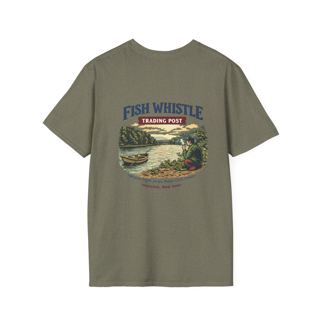 Where Tight Lines Meet High Times | Fish Whistle Trading Post T-shirt