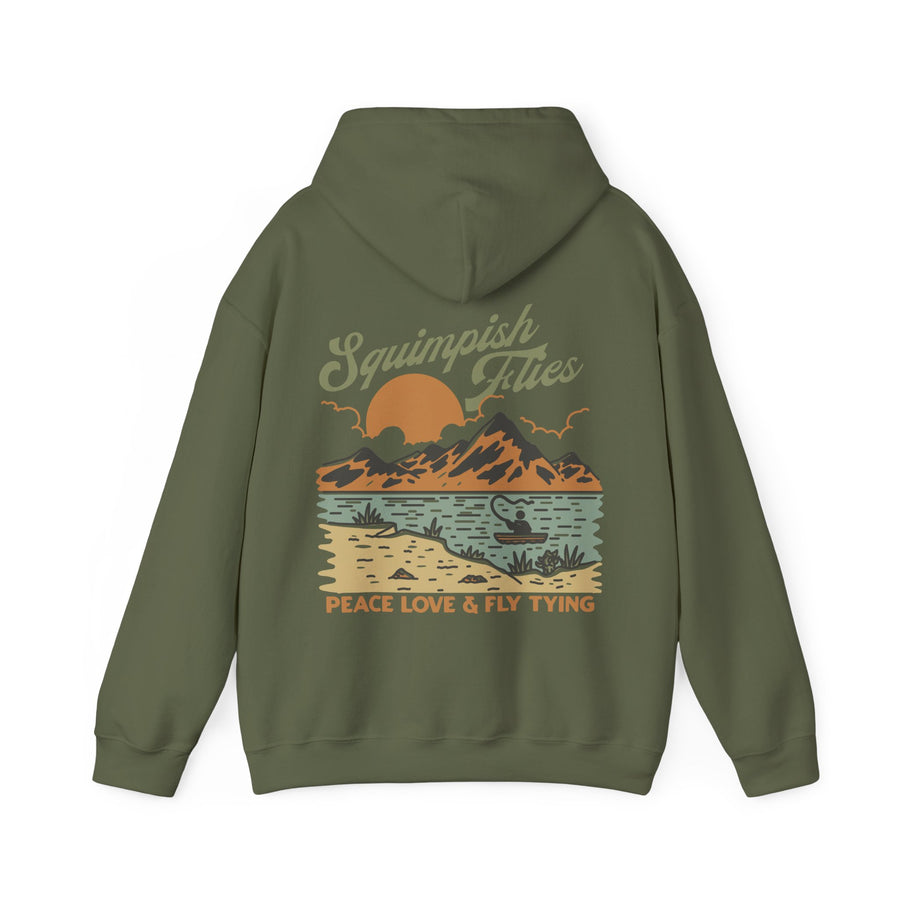Peace Love & Fly Tying Hoodie