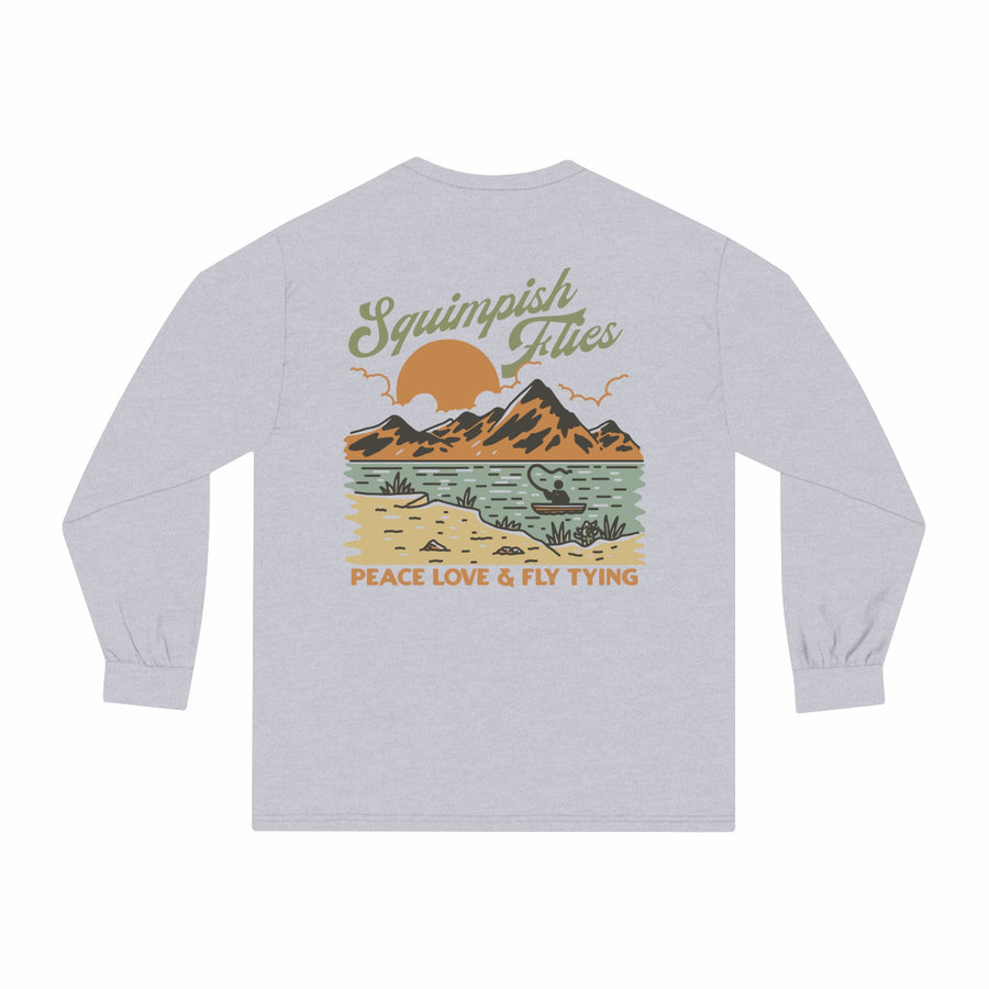 Peace Love and Fly Tying Long Sleeve Tee