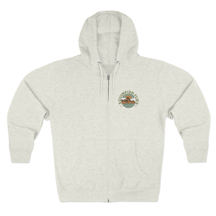 Peace Love & Fly Tying Zip Hoodie