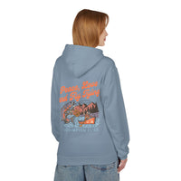 Thumbnail for Ladies Peace, Love and Fly Tying Fleece Hoodie