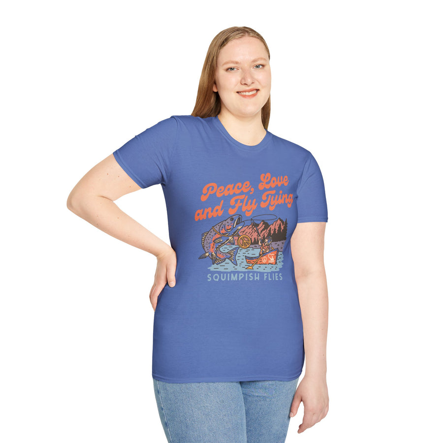 Peace, Love and Fly Tying | Ladies T-shirt