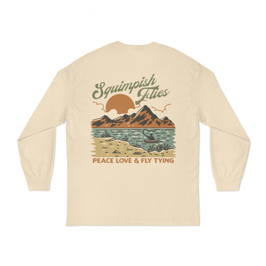 T-shirt a maniche lunghe Peace Love and Fly Tying 