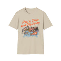 Thumbnail for Peace, Love and Fly Tying | Ladies T-shirt